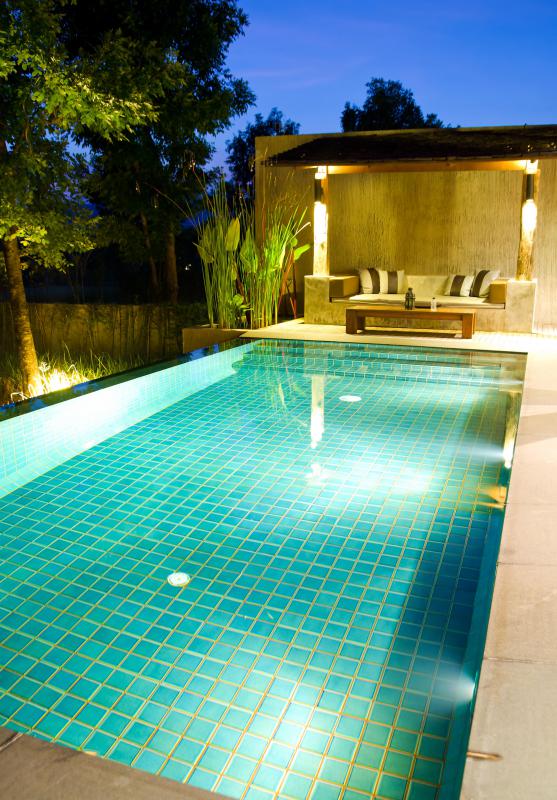 Lap pools are generally rectangular in shape, which allows their owners to swim laps.