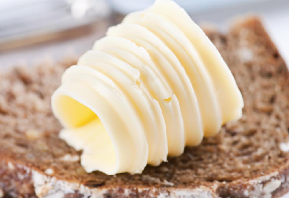 Butter contains palmitic acid.