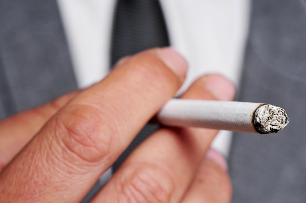 Cigarette smoke is an irritant that could cause hiccups.