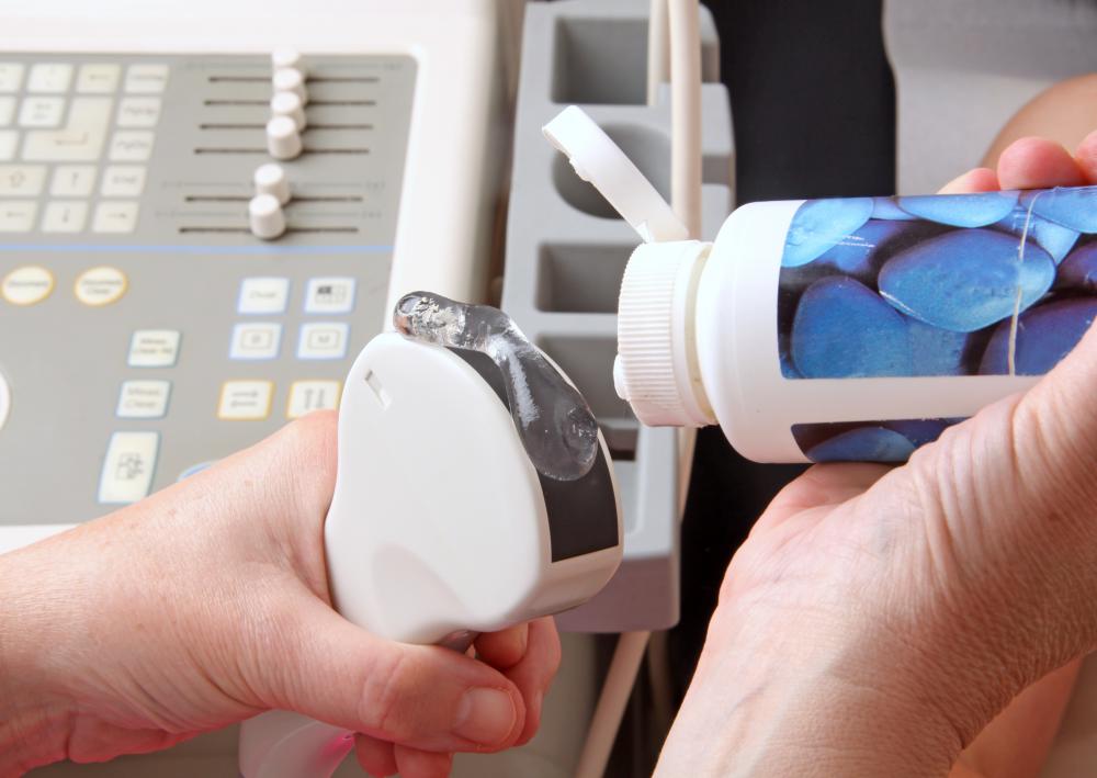 Doppler gel may be used to lubricate the transducer in preparation for an ultrasound.