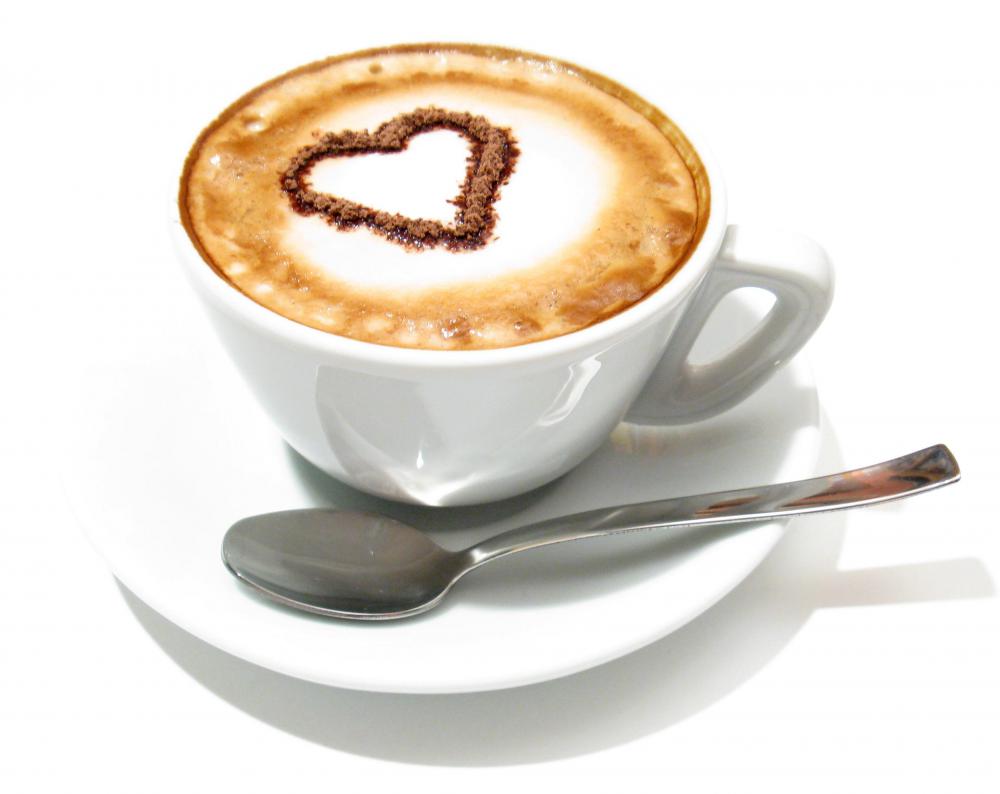 Coffee, which contains caffeine.