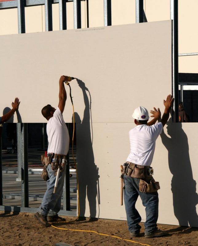 MDF is used to make wallboard.