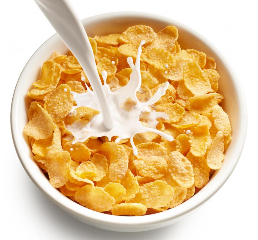 Many varieties of breakfast cereal contain gluten.