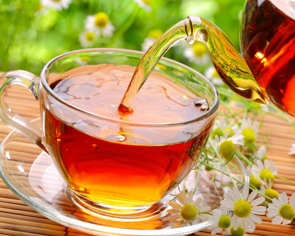 Apigenin is a flavanoid found in chamomile tea.