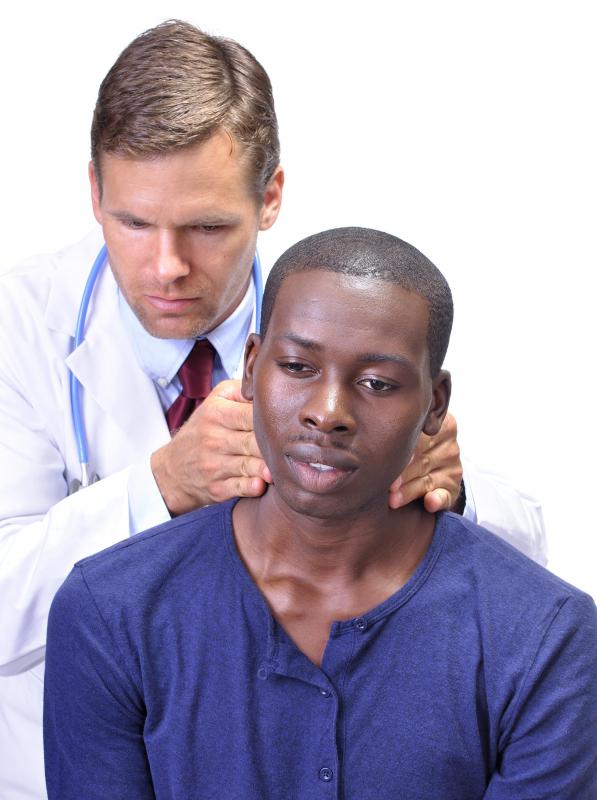 A car accident or sports injury can cause a neck sprain.