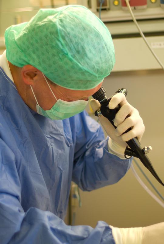 An endoscopy may be used to diagnose conditions involving the pyloric sphincter.