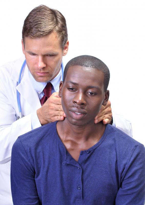 Swollen lymph nodes are one of the first signs of illness.