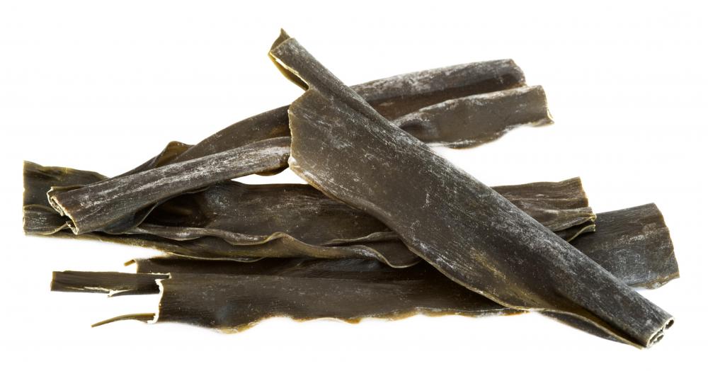 Kombu, a type of seaweed.