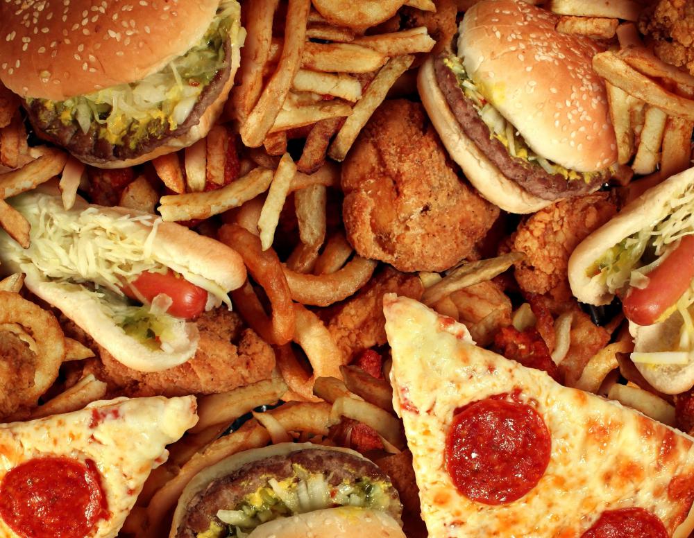 Traditional junk foods are laden with saturated fat.