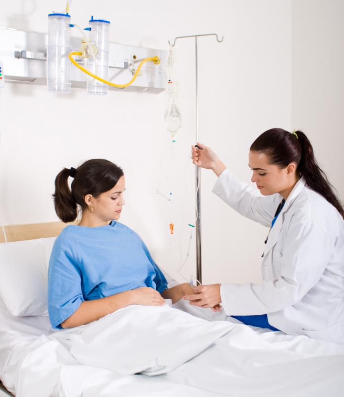 The aminoglycoside group of antibiotics are administered intravenously.