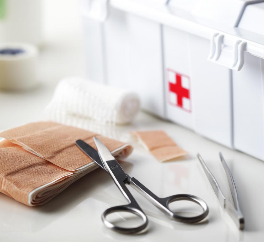 Micropore tape might be included as part of a first aid kit.