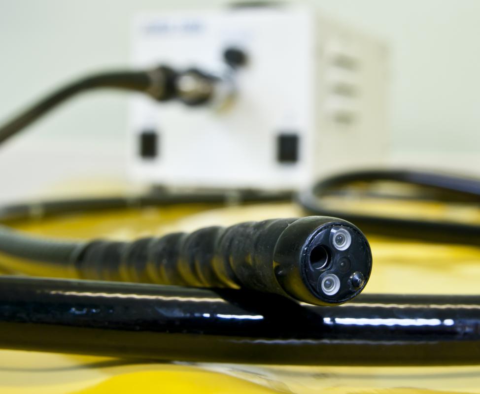 An endoscope is used to look inside the colon during a sigmoidoscopy.
