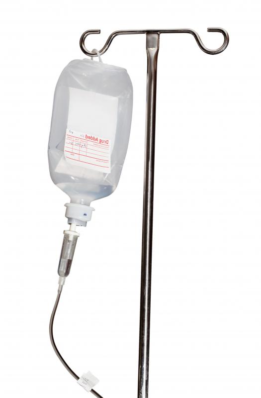 Stem cell treatment can include taking blood from a donor and sending it through an IV to the patient.