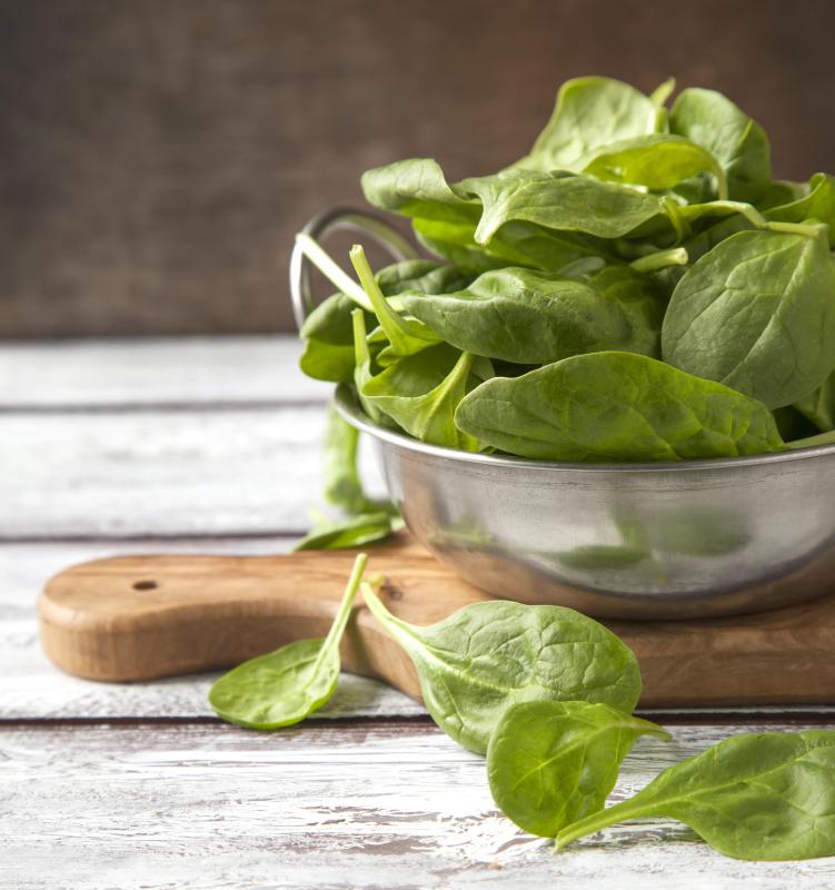 Spinach is a good source vegetable source of protein.