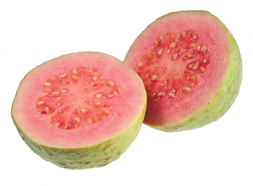 Guavas are considered a healthy fruit.