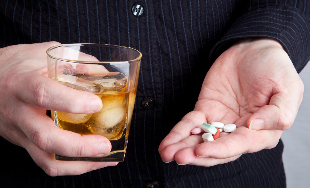Pills that are often taken with pseudoephedrine, like aspirin or ibuprofen, can be dangerous when used with alcohol.