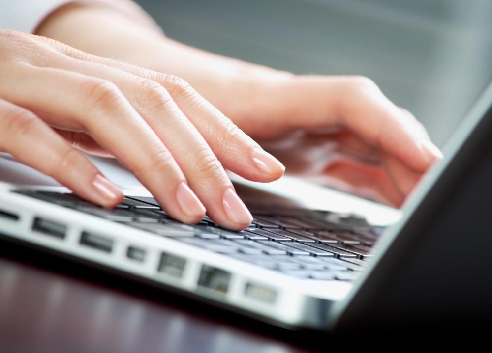 People who spend a lot of time typing may suffer from a thumb sprain.