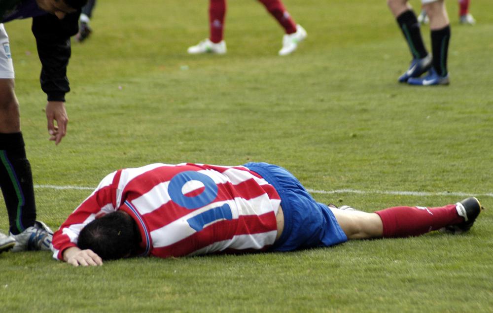 A soccer player may suffer a clavicle fracture.