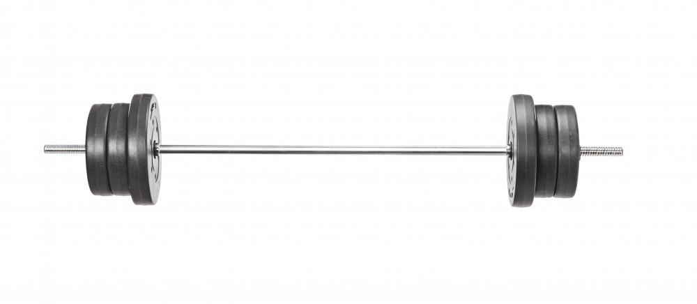 Barbells are a popular type of training equipment.