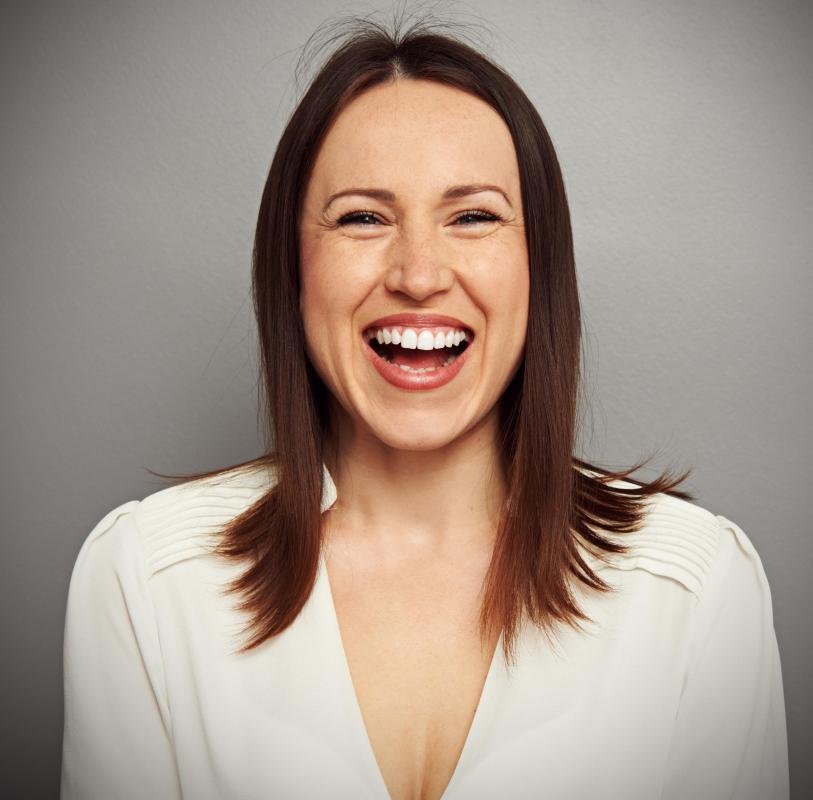 Women with a dropped bladder may experience urine leakage whenever they laugh.