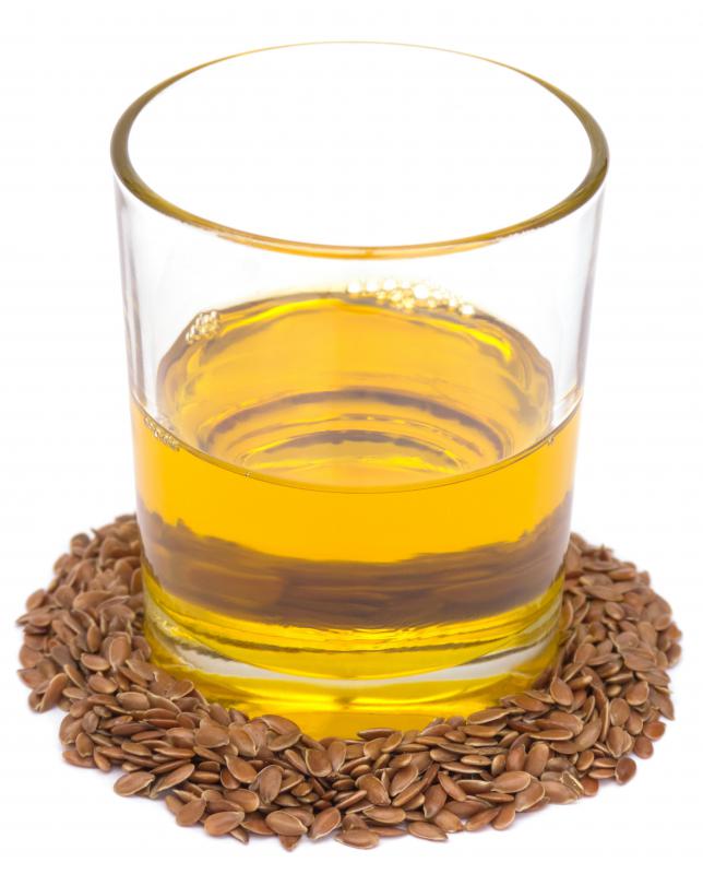 Flaxseed oil and flax seeds.