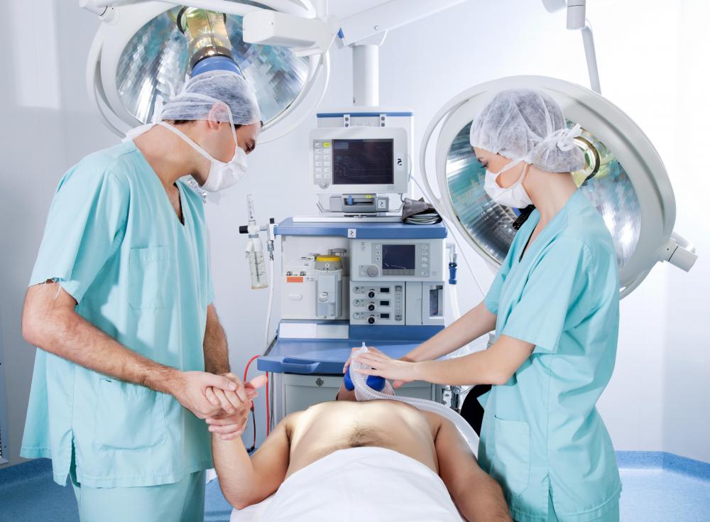 Conscious sedation and local anesthetics may be administered before the nephrostomy tube placement procedure begins.