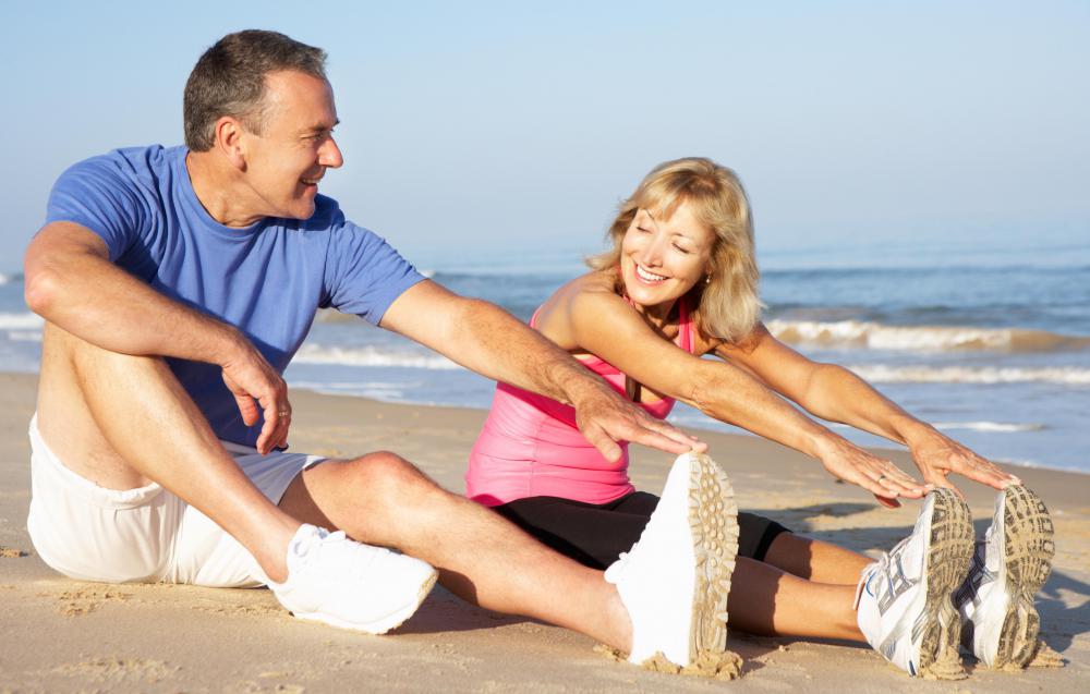 Hip adduction is an exercise that works the thigh muscles.