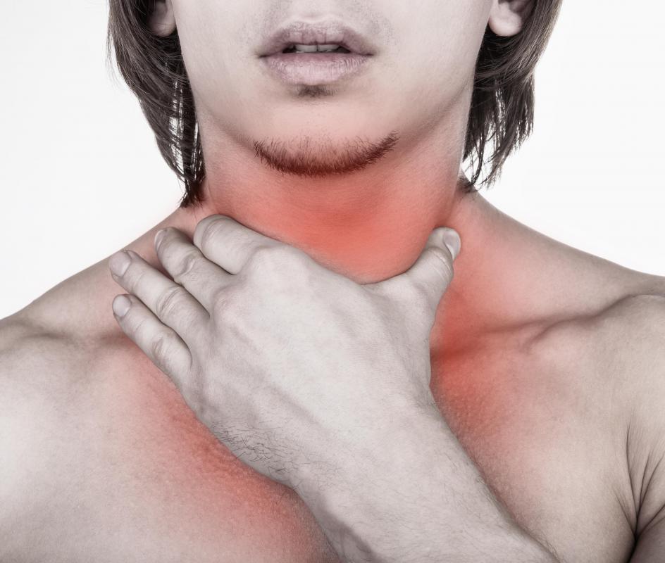 A sore throat commonly accompanies throat blisters.