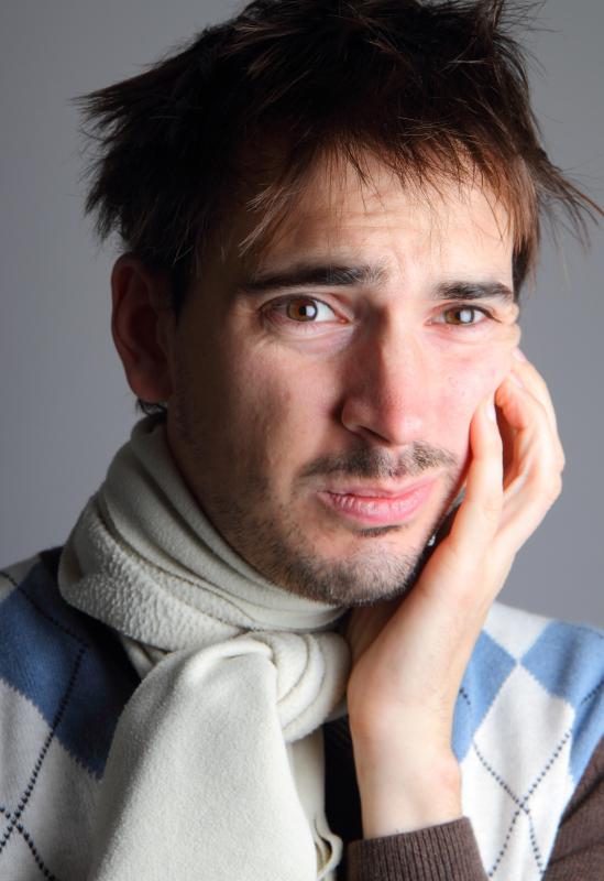 A tooth abscess may cause facial swelling.