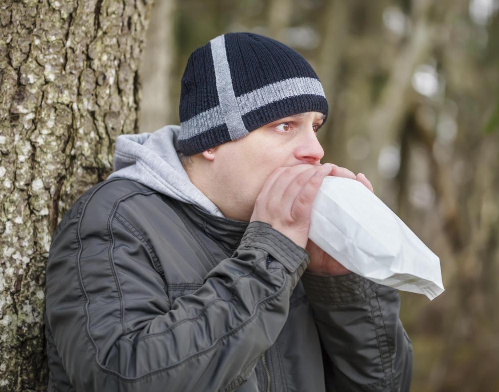 A state of hyperoxia may be induced through hyperventilation.