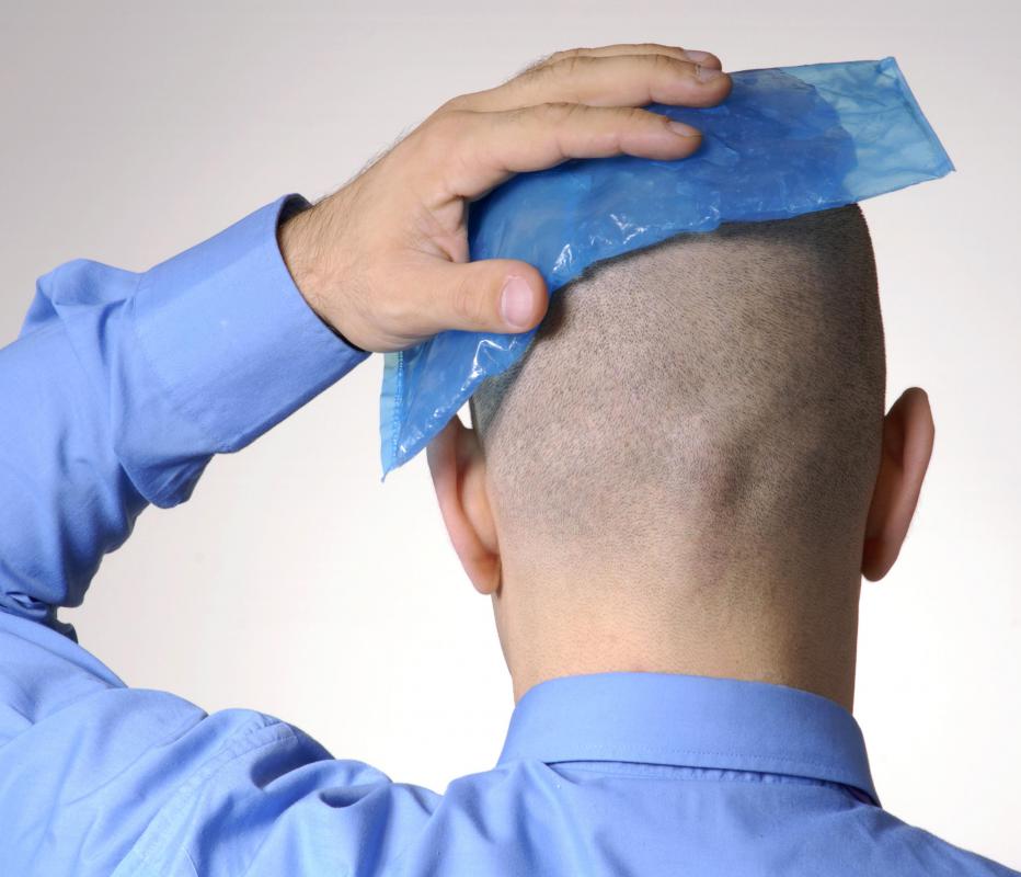 A concussion can temporarily damage the prefrontal cortex.
