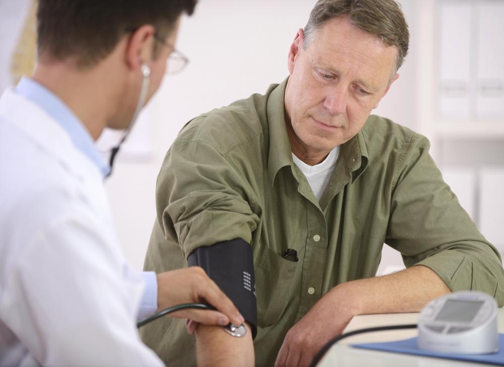The sympathetic nervous system raises blood pressure in response to external stimuli.