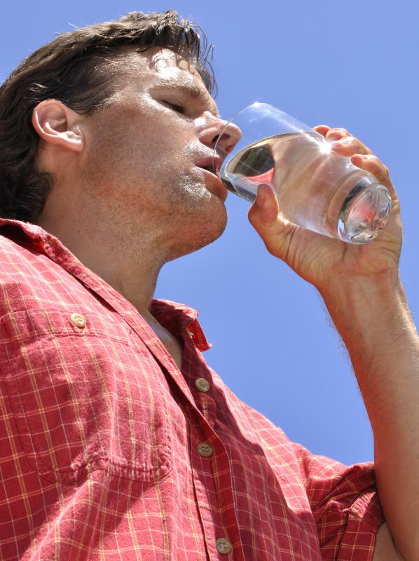 Dehydration can cause interstitial fluid levels to drop, making proper intake of fluids essential for cell health.