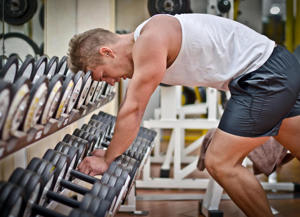 Dumbbells can be used for forearm workouts.