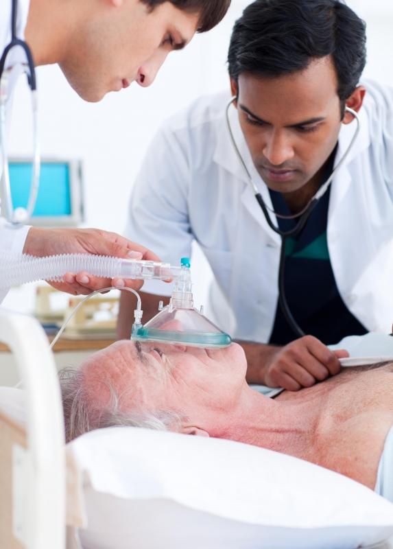 People with hypoxia must be given pure or 90 percent oxygen.