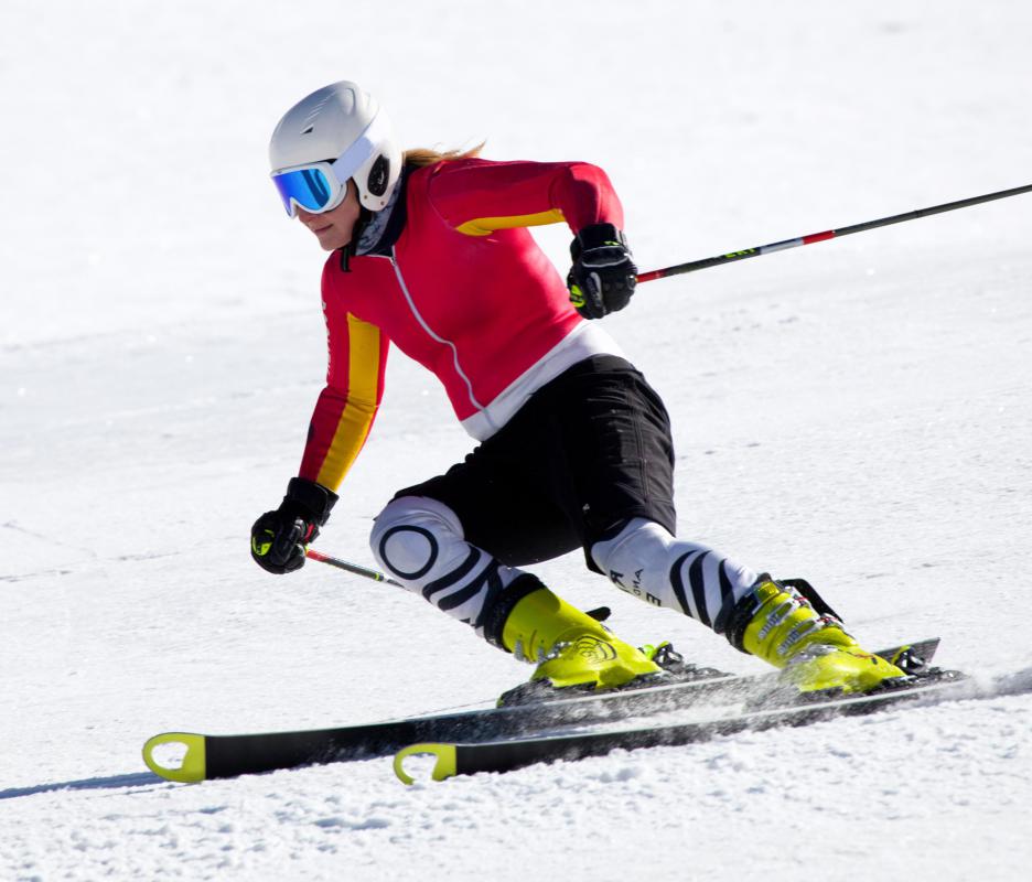 A spiral fracture can occur while a person is skiing.