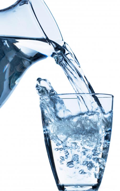 Sometimes, while drinking a glass of water, the water can go down the "wrong pipe."