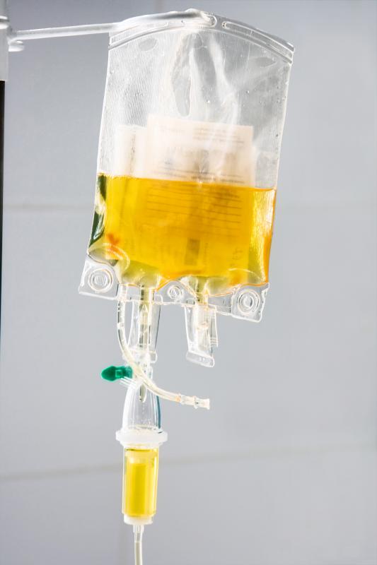 A banana bag containing folic acid.