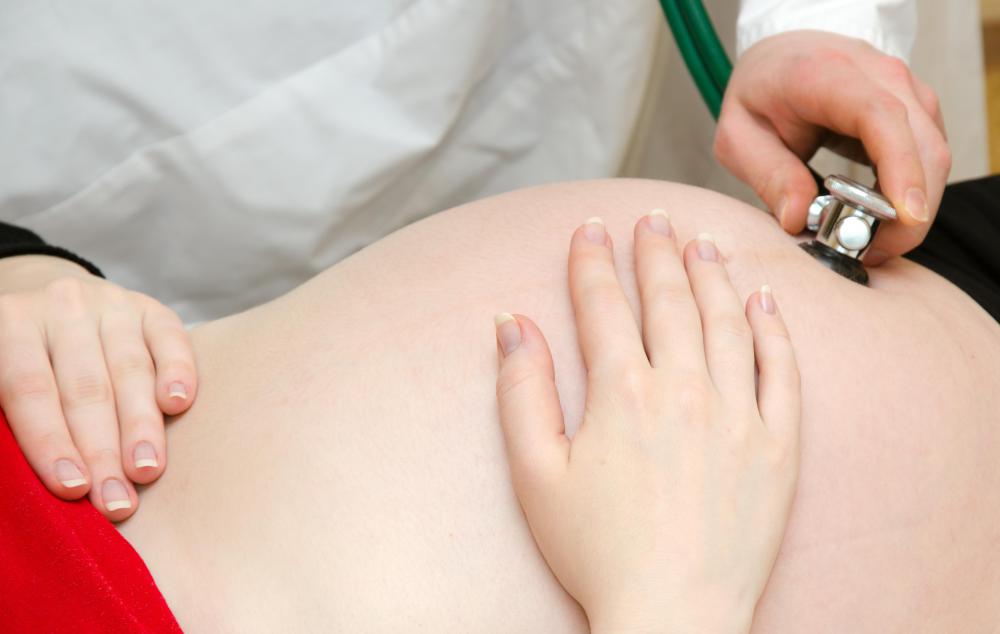 A heart defect may be detected before a baby is born.