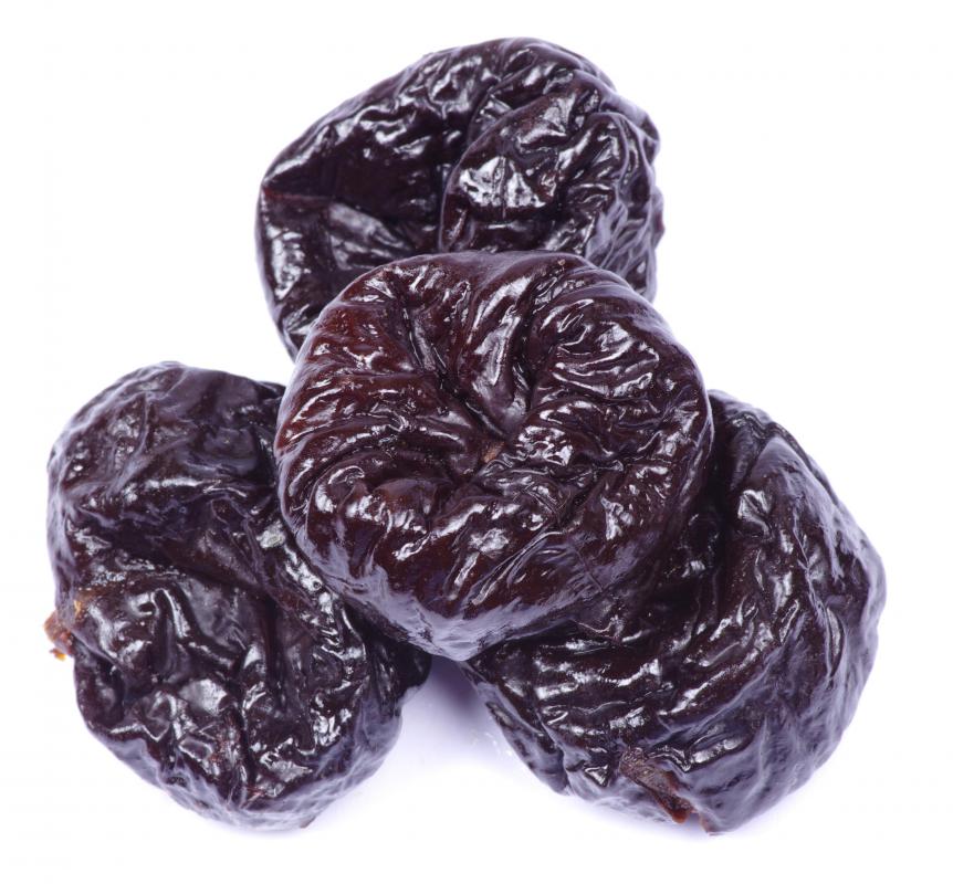 Prunes are excellent natural laxatives.