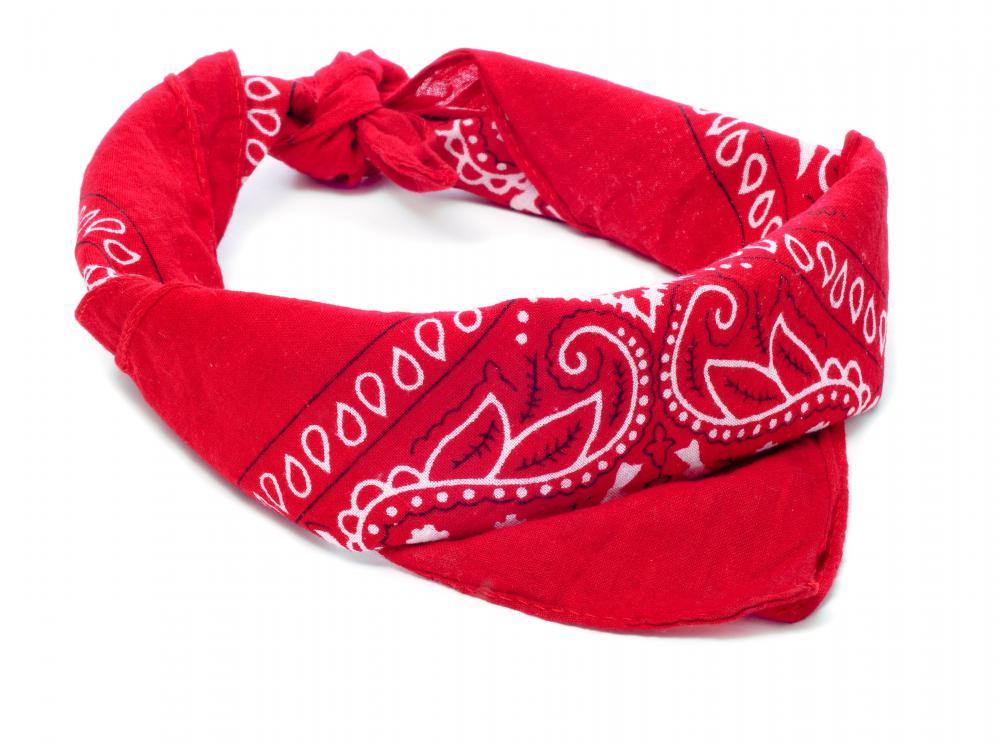 A bandana may be used to create a makeshift stirrup splint in an emergency.