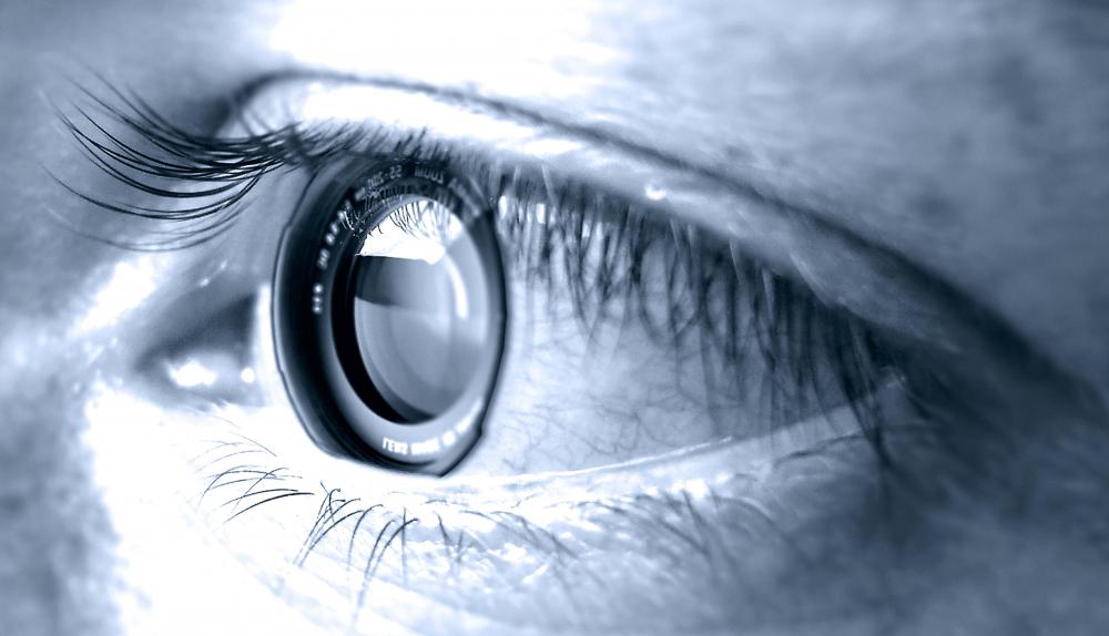 The lens of the eye is replaced during a lens implant to improve vision.