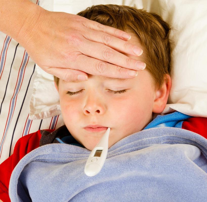 A fever could cause a febrile convulsion in a child.