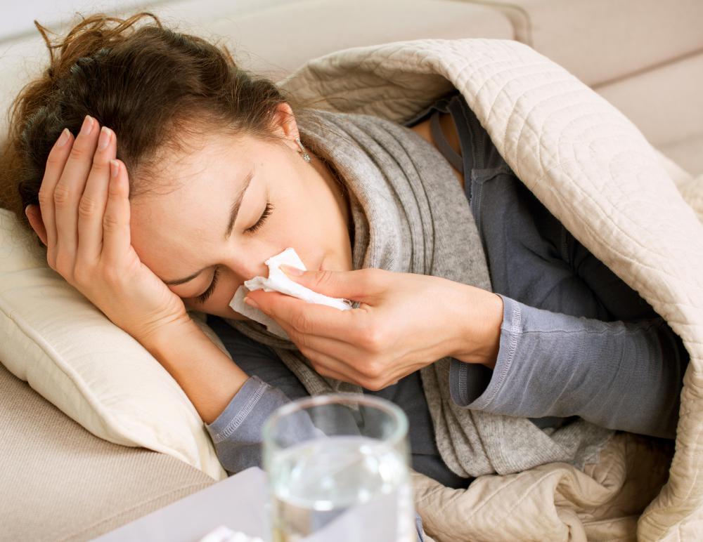 Upper respiratory infections develop in the nose and throat.