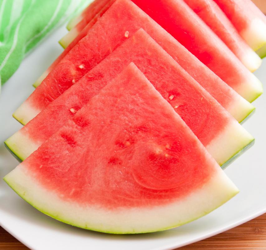 Watermelon could be used as a natural laxative because it has a high concentration of water.