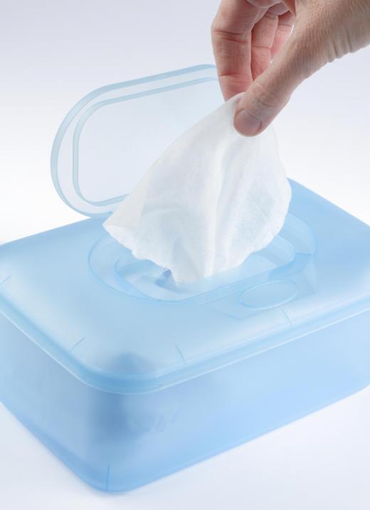 Ethyl alcohol can be found in antibacterial wipes.