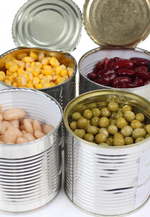 Canned goods should be inspected to make sure they were properly sealed before eating contents.
