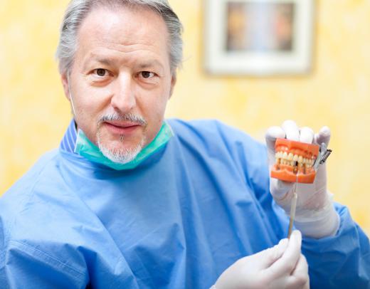 Dentists may learn how to use mouth props while in dental school.