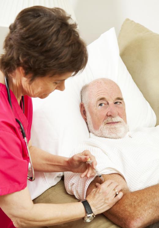 The elderly are urged to get a flu vaccine every year.