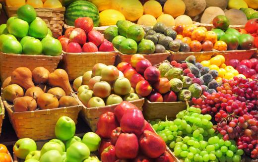Fruits and vegetables found in the produce section of grocery stores are usually picked before they've ripened.